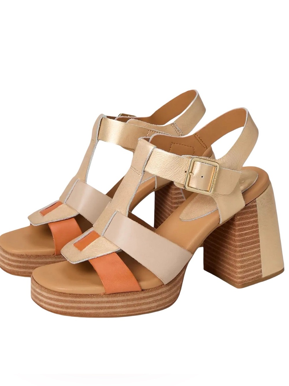 NWOB $150 (Whoops!) Kork-Ease Macey Colorblock Platform Heel Sandals – Size 7
